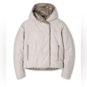 Stio East Butte Insulated Hoodie jacket  Size L Puffer Zip Up Grey READ